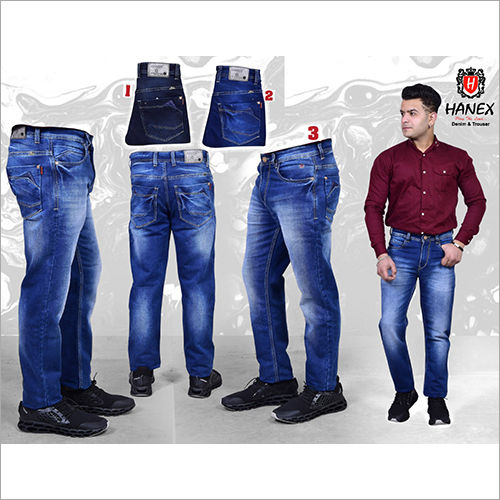 Mens Denim Blue Jeans