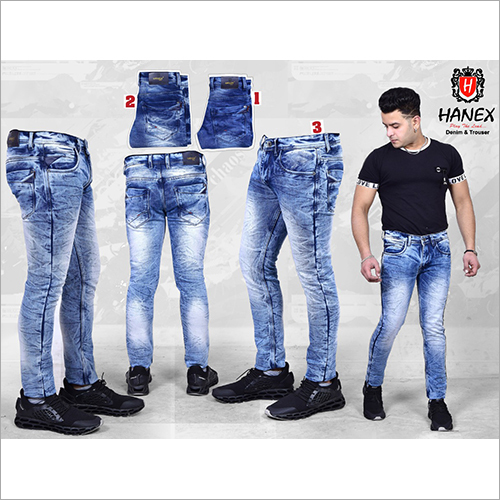 Mens Plain Denim Jeans