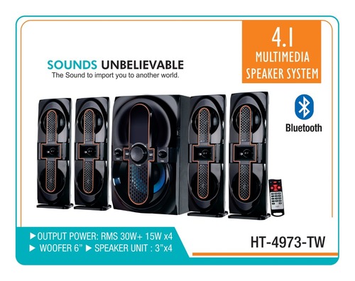 Black 4.1 Multimedia Speakers System