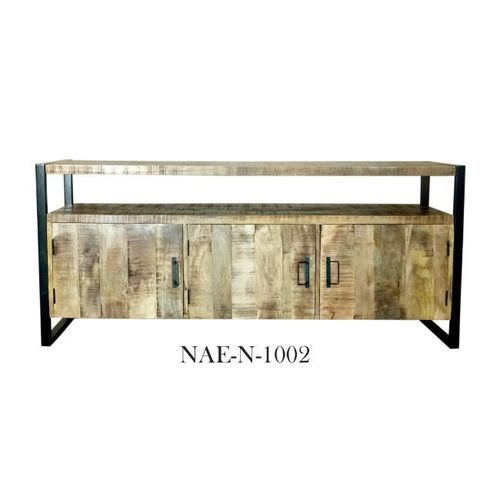 Industrial & vintage Iron metal & mango wood TV Cabinet