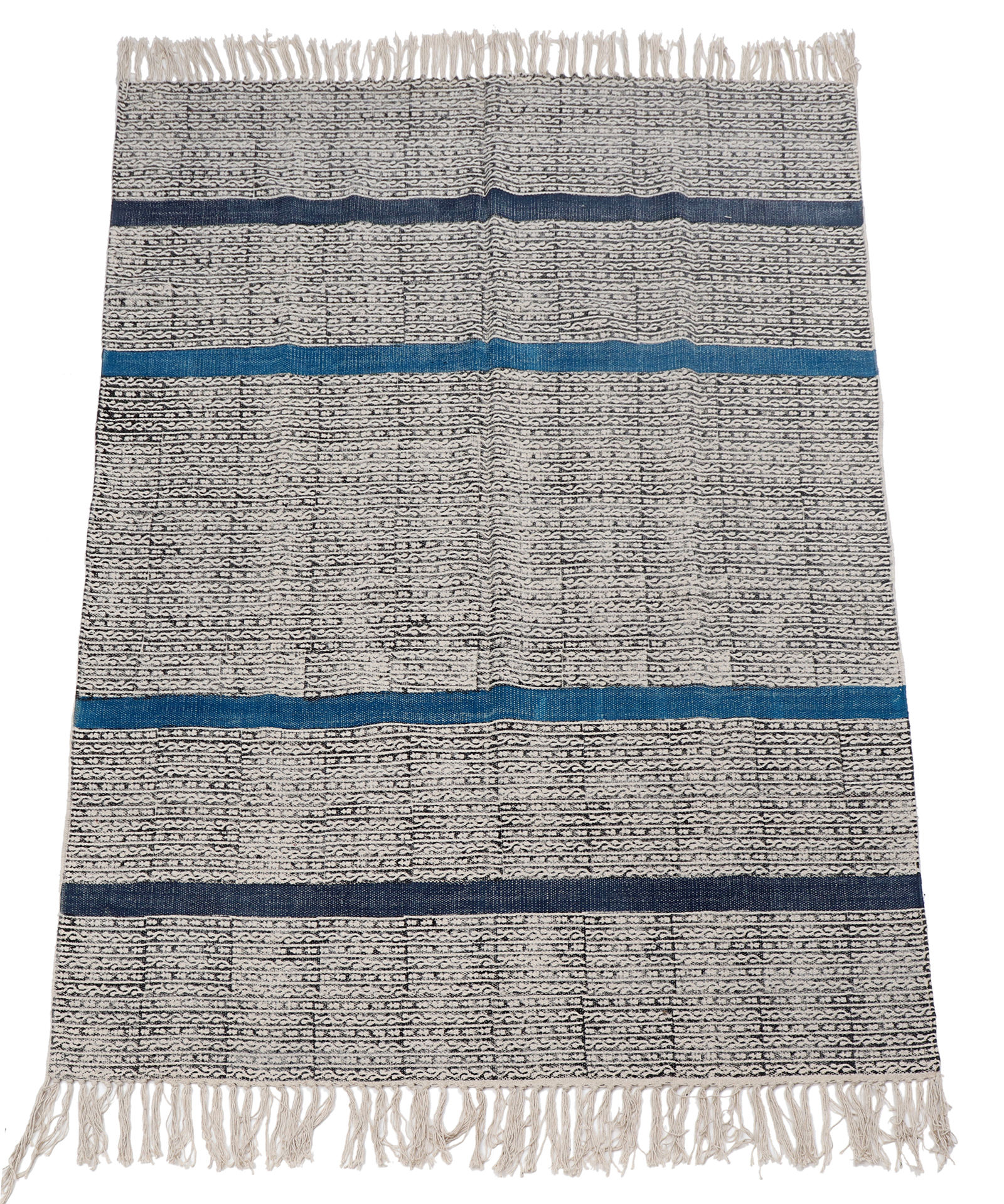 Cotton Handblock Printed Rug