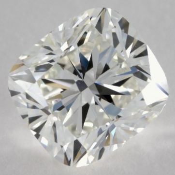0.57ct Diamond F SI1 IGI Certified Lab Grown HPHT SQUARE CUSHION MODIFIED BRILLIANT CUT TYPE2A