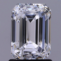 1.54ct Diamond D VVS1 IGI Certified Lab Grown CVD Emerald BRILLIANT CUT TYPE2A