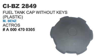 Fuel Tank Cap without Keys (Plastic) M Benz Actros Truck