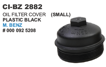 Oil Filter Cover (Small) Plastic Black  M Benz Truck