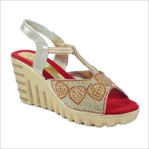 Wedding Wedge Sandal Heel Size: Medium Heal