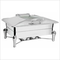 Chafing Dish With Glass Lid 9 Ltr. Sleek Stand - Rs. 8845.00++