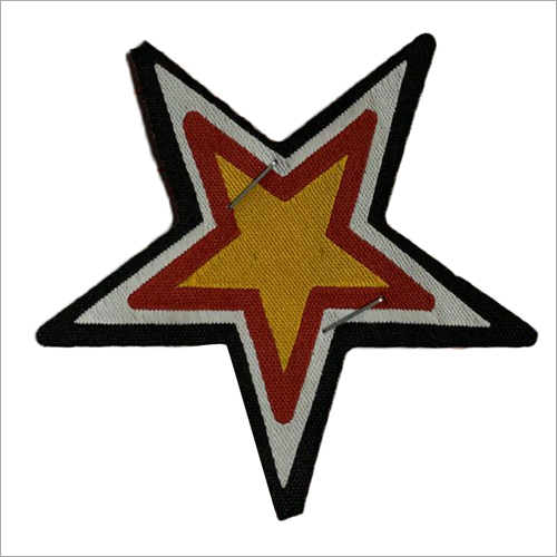 Star Shaped Woven Labels