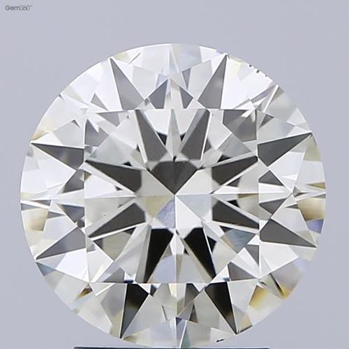 3.00ct Diamond K VS2 IGI Certified Lab Grown CVD ROUND BRILLIANT CUT TYPE2A