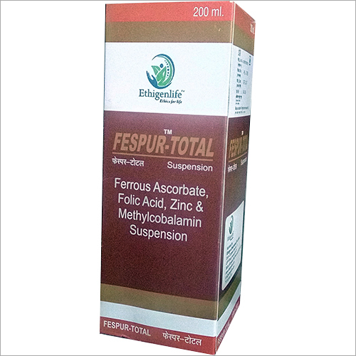 200 ml Ferrous Ascorbate Folic Acid Zinc and Methylcoballamin Suspension
