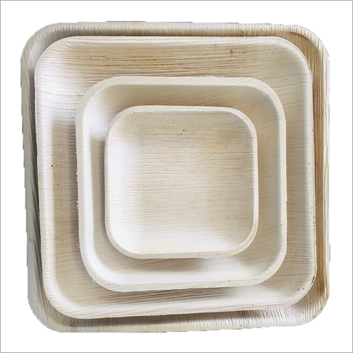 Areca Nut Leaf Square Plate By S.A.KISAN WORLD