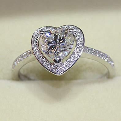 1.02ct Diamond H VS2 IGI Certified Lab Grown CVD HEART BRILLIANT Cut TYPE2A