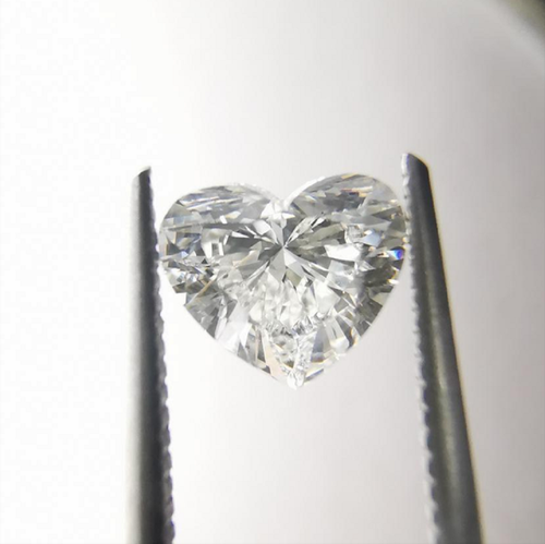 1.02ct Diamond H VS2 IGI Certified Lab Grown CVD HEART BRILLIANT Cut TYPE2A