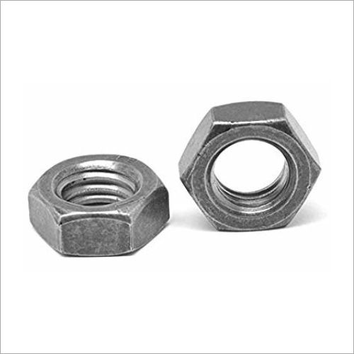 Sliver Finished Hex Jam Nut