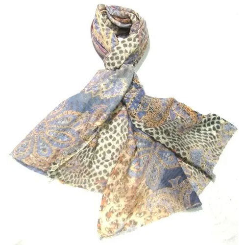 Wool Digital Printed Shawl - Color: As Per Pic