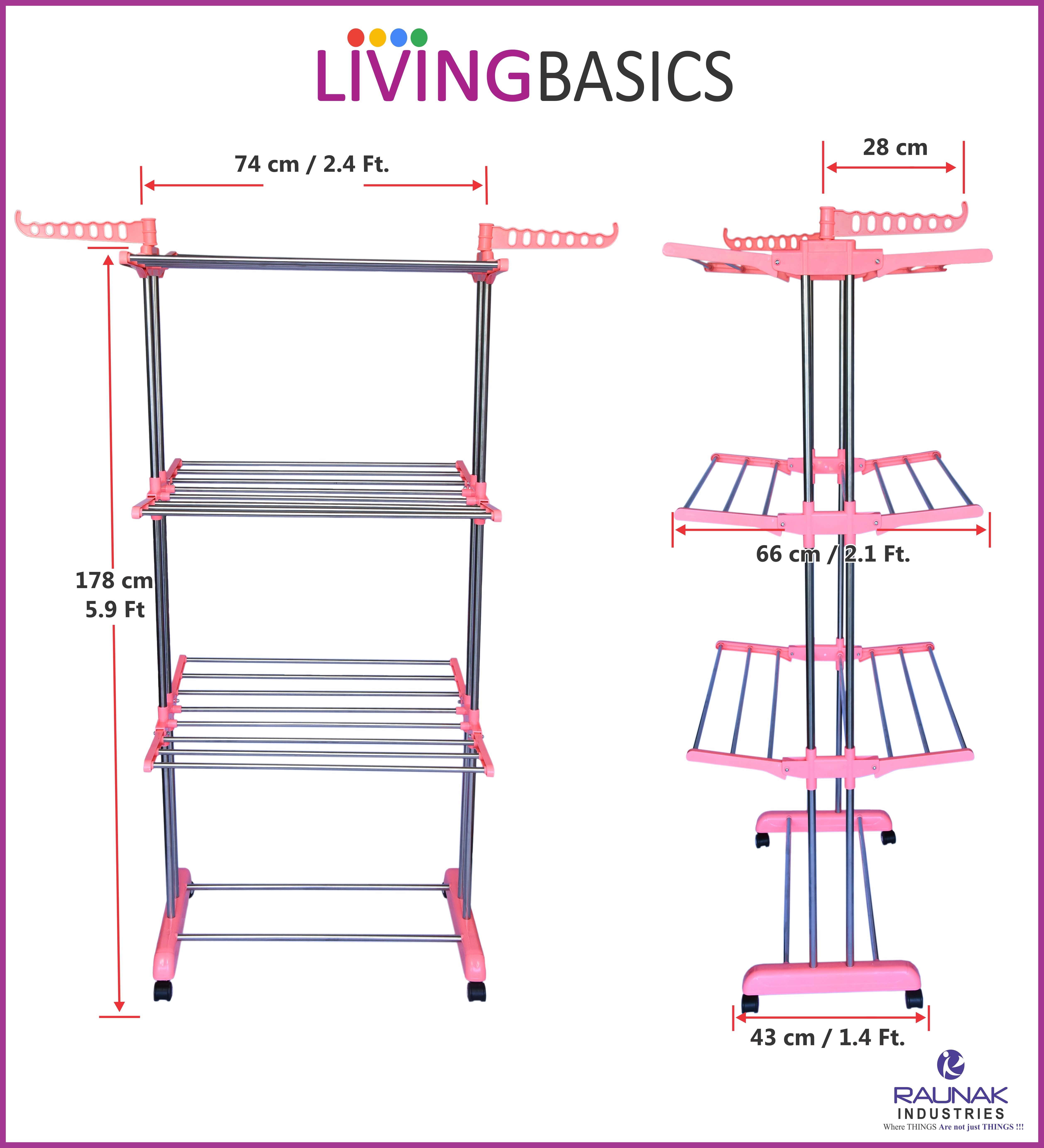 Stainless Steel Cloth Drying Stand