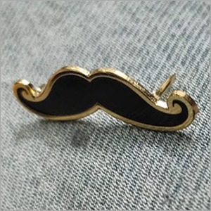 Mustache Lapel pin