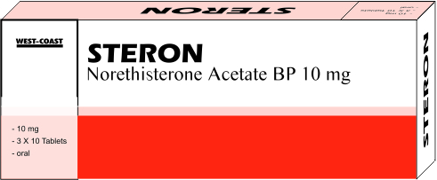 10 Mg Norethisterone Acetate BP