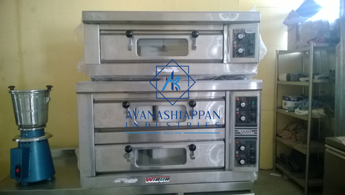 Stainless Steel Commercial Double Deck Oven