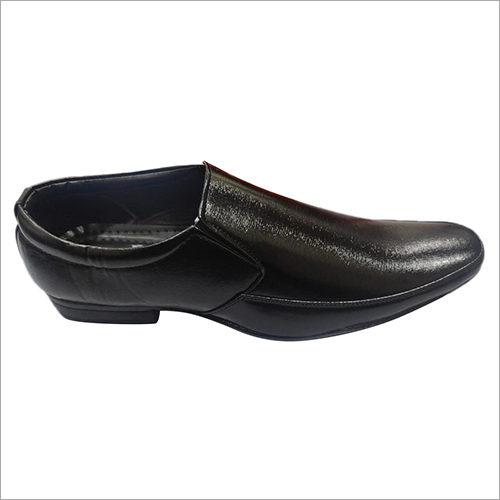 Black Mens Formal Shoes Without Lace