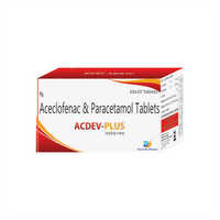 Tabuletas de Aceclofenac e de Paracetamol