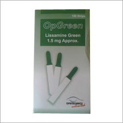 Lissamine Green Ophthalmic Strips