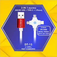 3 in 1 Multiple Data Cable