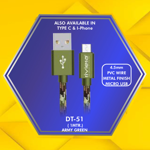 4.5 mm Micro Usb Data Cable