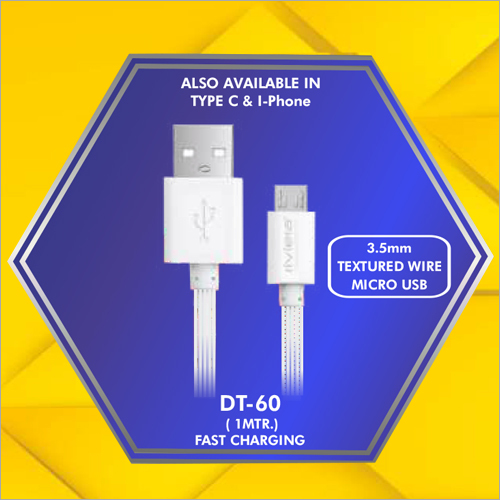 3.5 mm Textured Wire Micro Usb Data Cable