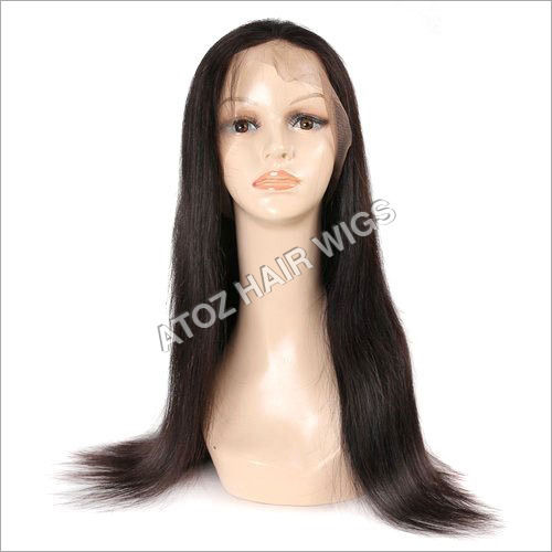 Brazilian hair Kinky Curl 18inch Full Frontal Lace Wig Natural Black   LolaSilk