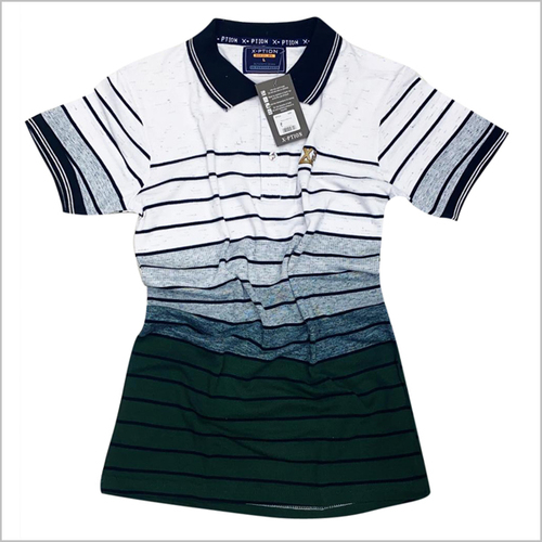 Men's Half Sleeve Striped Cotton T-Shirt - Size L, M, XL | Comfortable Fit, Stylish Design
