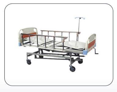 ICU Bed Mechanical With ABS Panel & Safety Rails