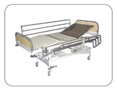 ICU Bed With SS Laminated Panel & Side Rail