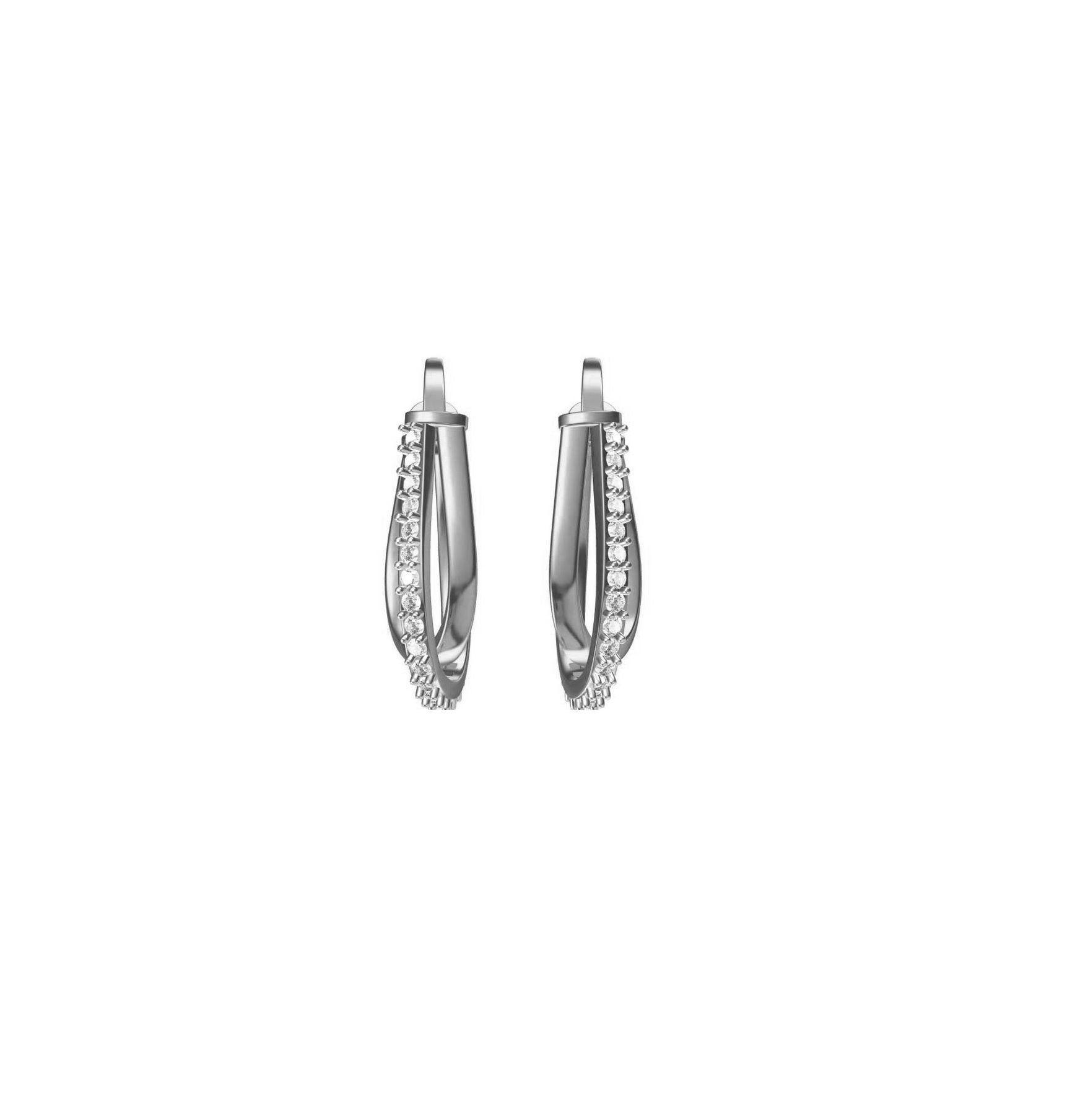 Diamond Earring CVD TCW 0.425 14K gold 5.5 gm