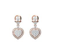 Diamond Earring CVD TCW 1.62 14K gold 6.1 gm