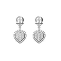 Diamond Earring CVD TCW 1.62 14K gold 6.1 gm