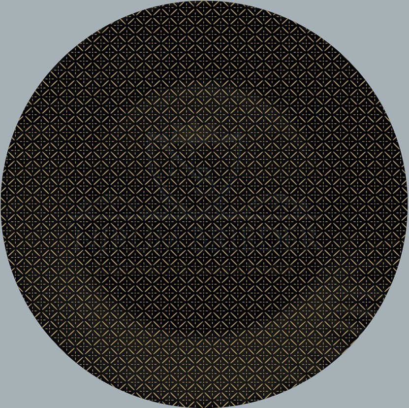 Black-Gold Dinner Plate
