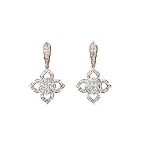 Diamond Earring TCW 2.730ct 14K gold 12 gm