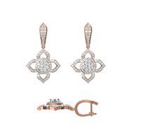 Diamond Earring TCW 2.730ct 14K gold 12 gm