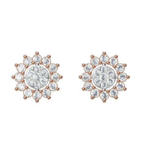 Diamond Earring CVD TCW 0.84 14K gold 2.8 gm