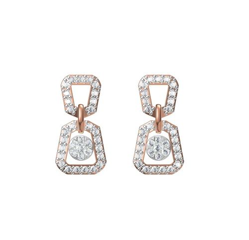 Diamond Earring CVD TCW 0.74 14K gold 4.5 gm