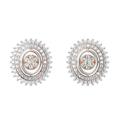 Diamond Earring HPHT TCW 0.89 18K gold 3.1 gm