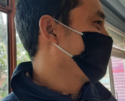 Mask Knitting Machine - Color: Grey