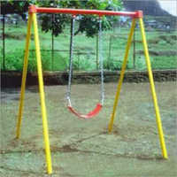 Single Swing - Galvanized Pipe Material, 1.5 Inch, For Ages 4-12, Supports One User At A Time, Fun Play Experience