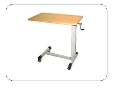 Over Bed Table Adjustable By Gear Handle