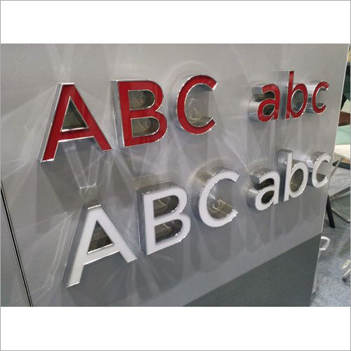 Stainless Steel Letter Signage Body Material: Ss & Acrylic