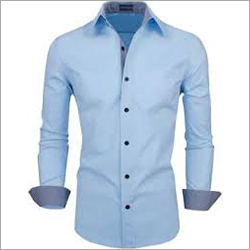 Blue Mens Formal Shirt