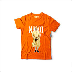 Orange Ladies Round Neck T-Shirt