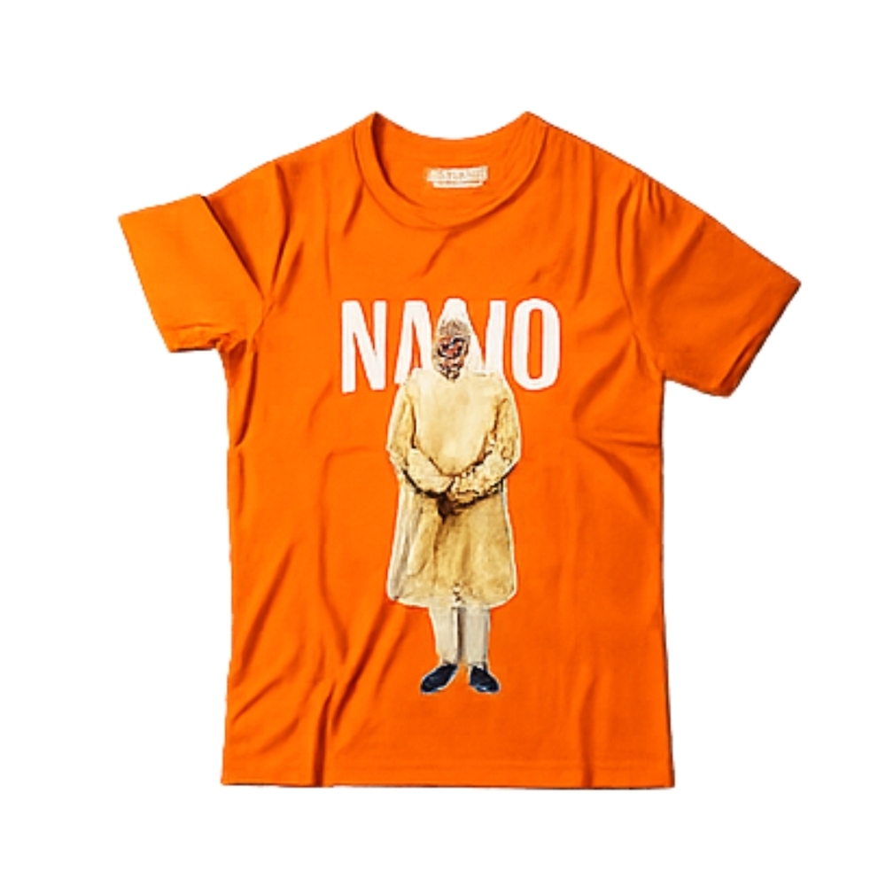 Ladies Round Neck T-Shirt - Cotton Blend, Sizes S to XL, Orange Color | Printed Pattern, Short Sleeves, Quick Dry, Shrink & Wrinkle Resistant