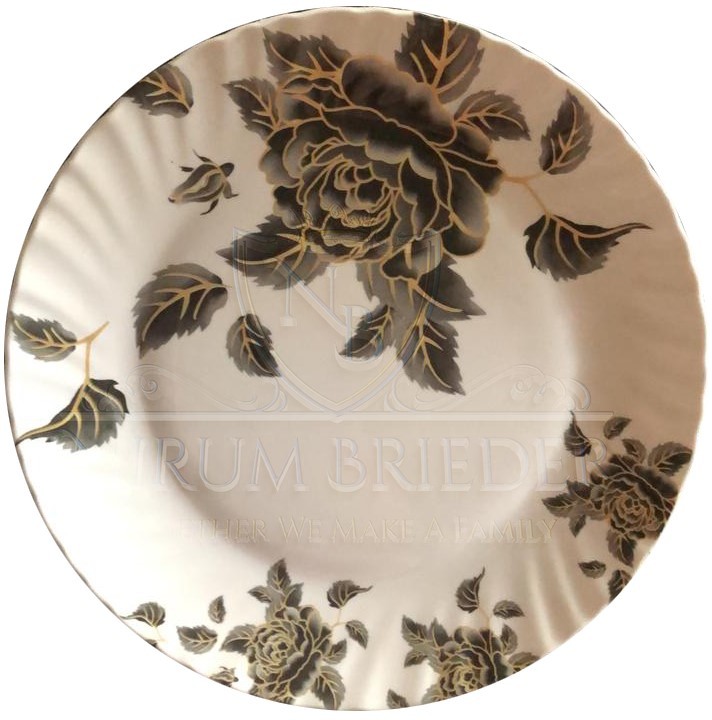 Round Gold Dinner Plate